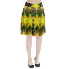 Christmas Star Fractal Symmetry Pleated Skirt