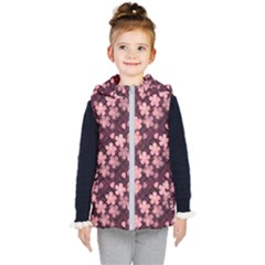 Cherry Blossoms Japanese Style Pink Kid s Puffer Vest