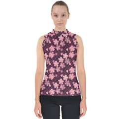 Cherry Blossoms Japanese Style Pink Shell Top