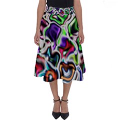 Background Texture Pattern Perfect Length Midi Skirt