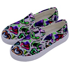 Background Texture Pattern Kids  Canvas Slip Ons