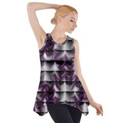 Background Texture Pattern Side Drop Tank Tunic by Celenk