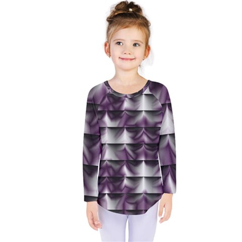 Background Texture Pattern Kids  Long Sleeve Tee by Celenk