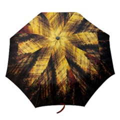 Refinery Oil Refinery Grunge Bloody Folding Umbrellas by Celenk