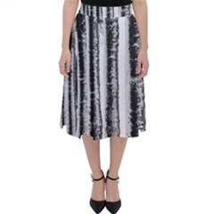 Row Trees Nature Birch Folding Skater Skirt