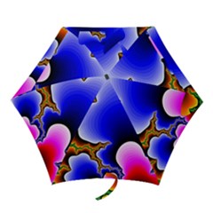 Fractal Background Pattern Color Mini Folding Umbrellas by Celenk