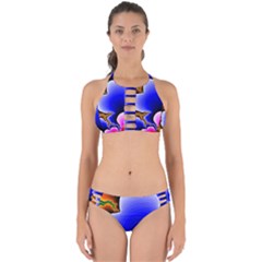 Fractal Background Pattern Color Perfectly Cut Out Bikini Set