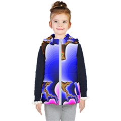 Fractal Background Pattern Color Kid s Puffer Vest