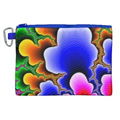 Fractal Background Pattern Color Canvas Cosmetic Bag (xl)