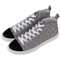 Eiskristalle Hardest Frozen Texture Men s Mid-top Canvas Sneakers