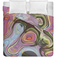 Retro Background Colorful Hippie Duvet Cover Double Side (king Size) by Celenk