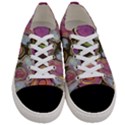 Retro Background Colorful Hippie Women s Low Top Canvas Sneakers View1