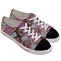 Retro Background Colorful Hippie Women s Low Top Canvas Sneakers View3