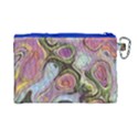 Retro Background Colorful Hippie Canvas Cosmetic Bag (Large) View2