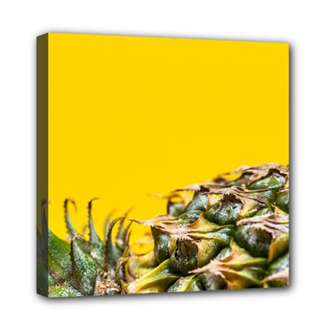 Pineapple Raw Sweet Tropical Food Mini Canvas 8  X 8  by Celenk