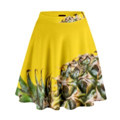 Pineapple Raw Sweet Tropical Food High Waist Skirt by Celenk