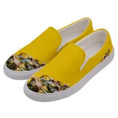 Pineapple Raw Sweet Tropical Food Men s Canvas Slip Ons