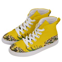 Pineapple Raw Sweet Tropical Food Men s Hi-top Skate Sneakers