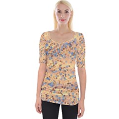 Background Abstract Art Wide Neckline Tee