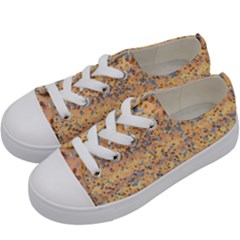 Background Abstract Art Kids  Low Top Canvas Sneakers