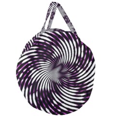 Background Texture Pattern Giant Round Zipper Tote