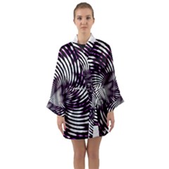 Background Texture Pattern Long Sleeve Kimono Robe