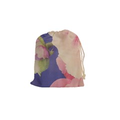 Fabric Textile Abstract Pattern Drawstring Pouches (small)  by Celenk