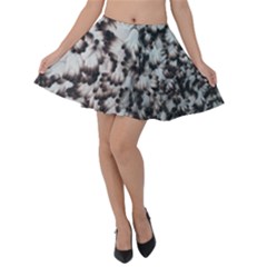 Pattern Wallpaper Organization Velvet Skater Skirt