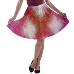 Background Texture Pattern 3d A-line Skater Skirt by Celenk