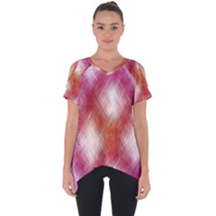 Background Texture Pattern 3d Cut Out Side Drop Tee