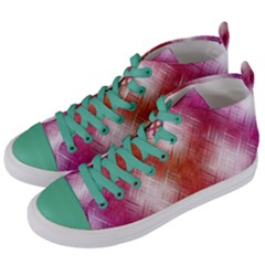 Background Texture Pattern 3d Women s Mid-top Canvas Sneakers