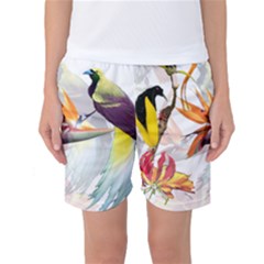 Birds Of Paradise Women s Basketball Shorts by TKKdesignsCo