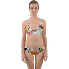 Birds Of Paradise Wrap Around Bikini Set