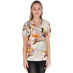 Birds Of Paradise Scrub Top