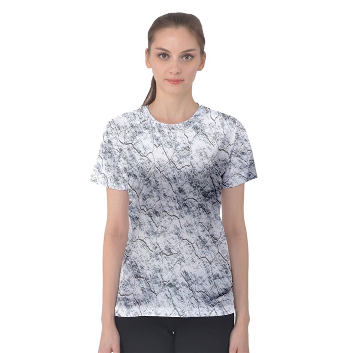 Pattern Background Old Wall Women s Sport Mesh Tee