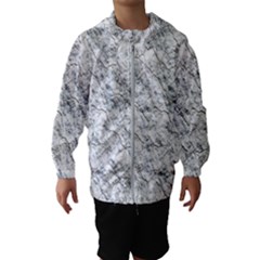 Pattern Background Old Wall Hooded Wind Breaker (kids) by Celenk