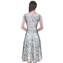 Pattern Background Old Wall Cap Sleeve Wrap Front Dress View2