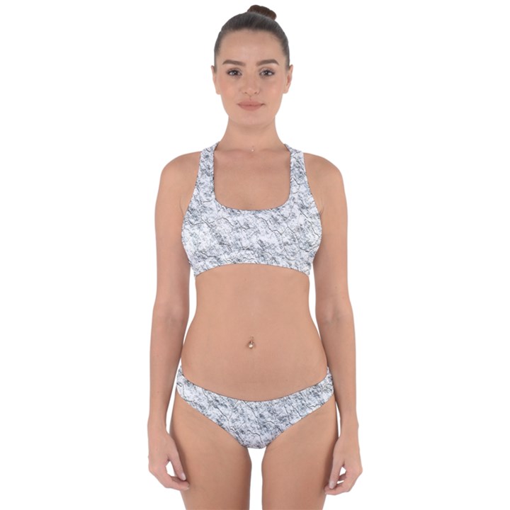 Pattern Background Old Wall Cross Back Hipster Bikini Set