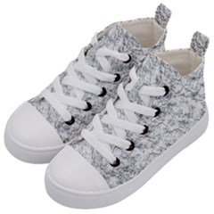 Pattern Background Old Wall Kid s Mid-top Canvas Sneakers