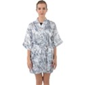 Pattern Background Old Wall Quarter Sleeve Kimono Robe View1