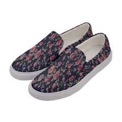 Pattern Flowers Pattern Flowers Women s Canvas Slip Ons