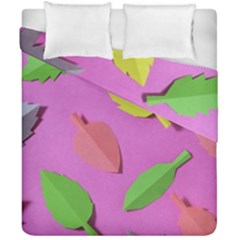 Leaves Autumn Nature Trees Duvet Cover Double Side (california King Size) by Celenk