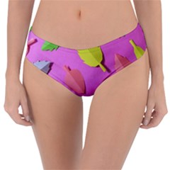 Leaves Autumn Nature Trees Reversible Classic Bikini Bottoms by Celenk