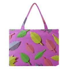 Leaves Autumn Nature Trees Medium Tote Bag by Celenk