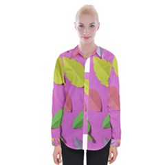 Leaves Autumn Nature Trees Womens Long Sleeve Shirt