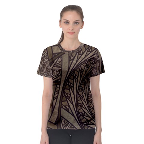 Abstract Pattern Graphics Women s Sport Mesh Tee by Celenk