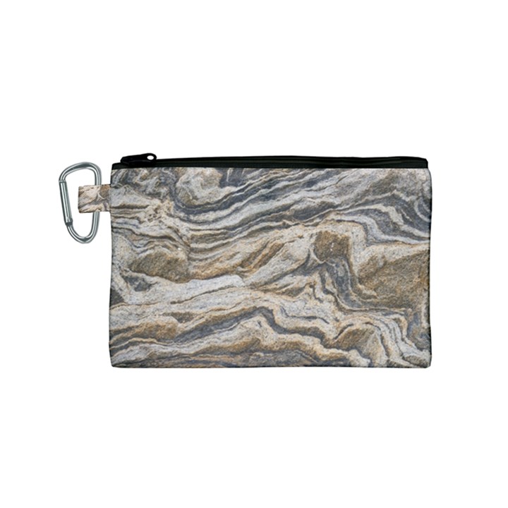 Texture Marble Abstract Pattern Canvas Cosmetic Bag (Small)