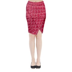 Textile Texture Spotted Fabric Midi Wrap Pencil Skirt by Celenk