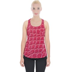 Textile Texture Spotted Fabric Piece Up Tank Top