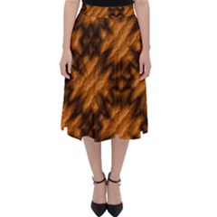 Background Texture Pattern Folding Skater Skirt by Celenk